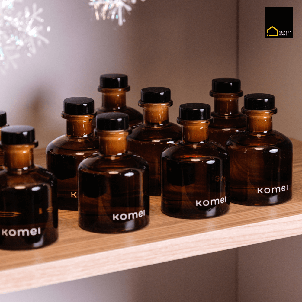 ก้านหอมปรับอากาศ KOMEI ขนาด 150ML. กลิ่น CR&Egrave;ME BRULEE